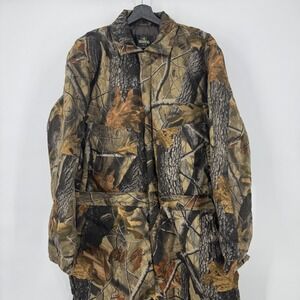 VTG RedHead Large Camouflage Hunting Insulated Coveralls Realtree Quilted Lined